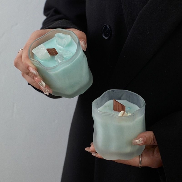 磨砂晶石香薰香氛蠟燭