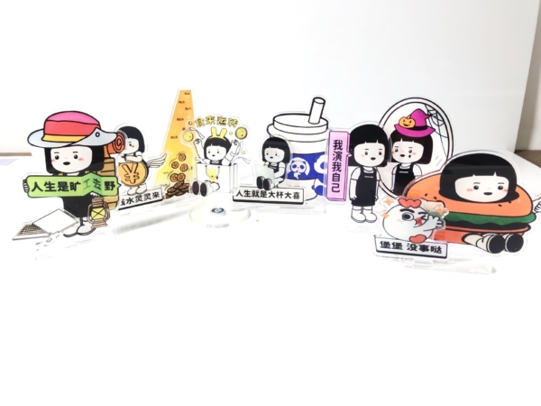 打工人搞怪桌面立牌擺件｜趣味文字壓克力立牌 上班族療癒裝飾