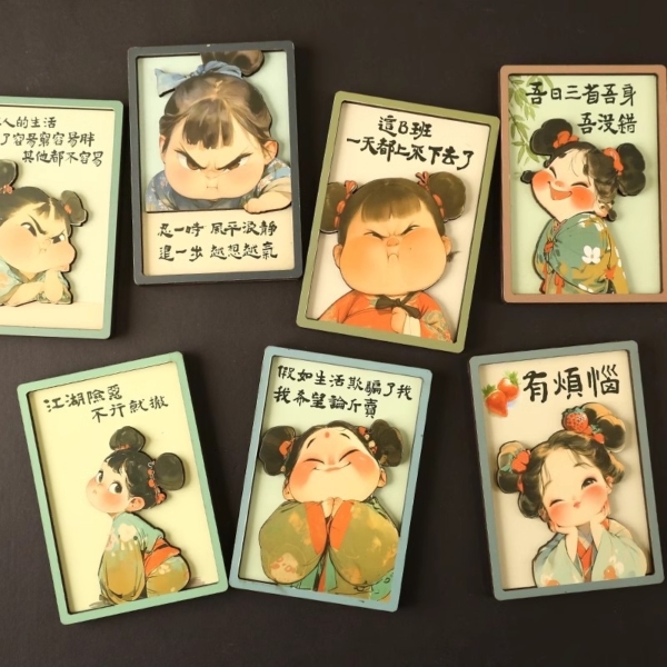 趣味搞怪文字冰箱貼磁鐵｜上班族療癒小物 立體造型貼 可愛創意文案磁貼 禮物裝飾品