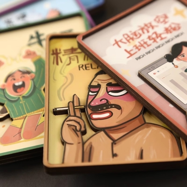 趣味搞怪文字冰箱貼磁鐵｜上班族療癒小物 立體造型貼 可愛創意文案磁貼 禮物裝飾品