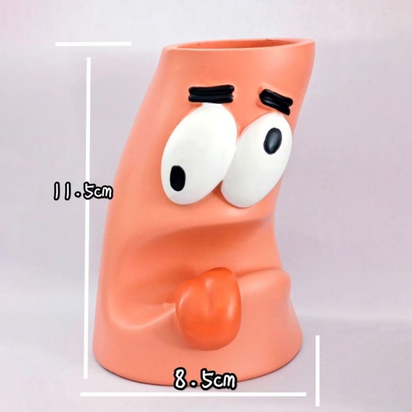 派大星筆筒｜搞怪大容量桌面收納盒｜創意卡通造型筆座｜淼選生活坊