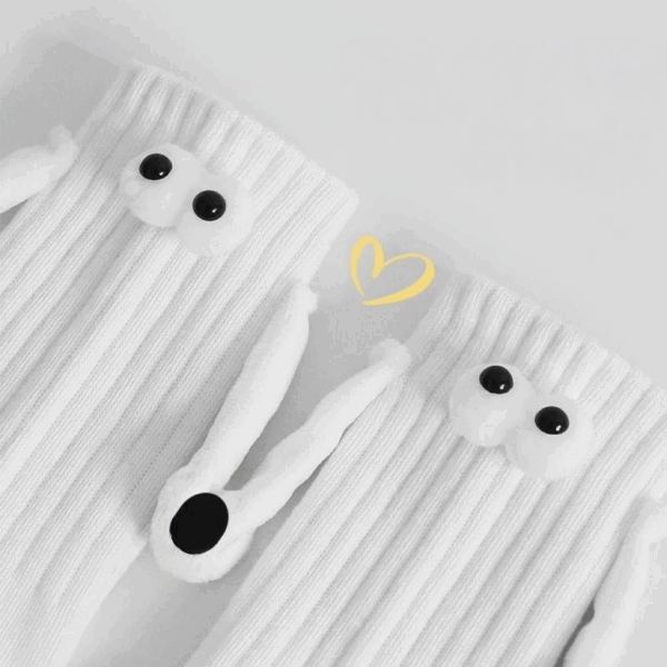 3D立體磁吸襪子｜會牽手的小怪獸造型中筒襪｜可愛搞怪穿搭必備｜淼選生活坊