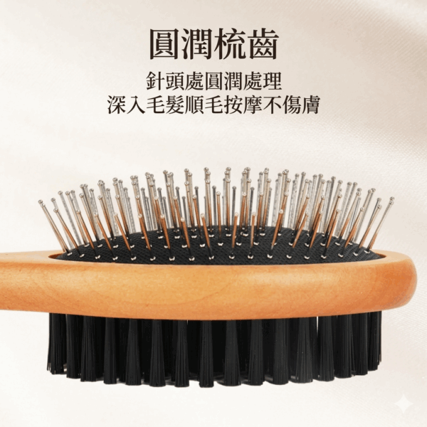 按摩去浮毛針梳雙面刷(貓狗通用)